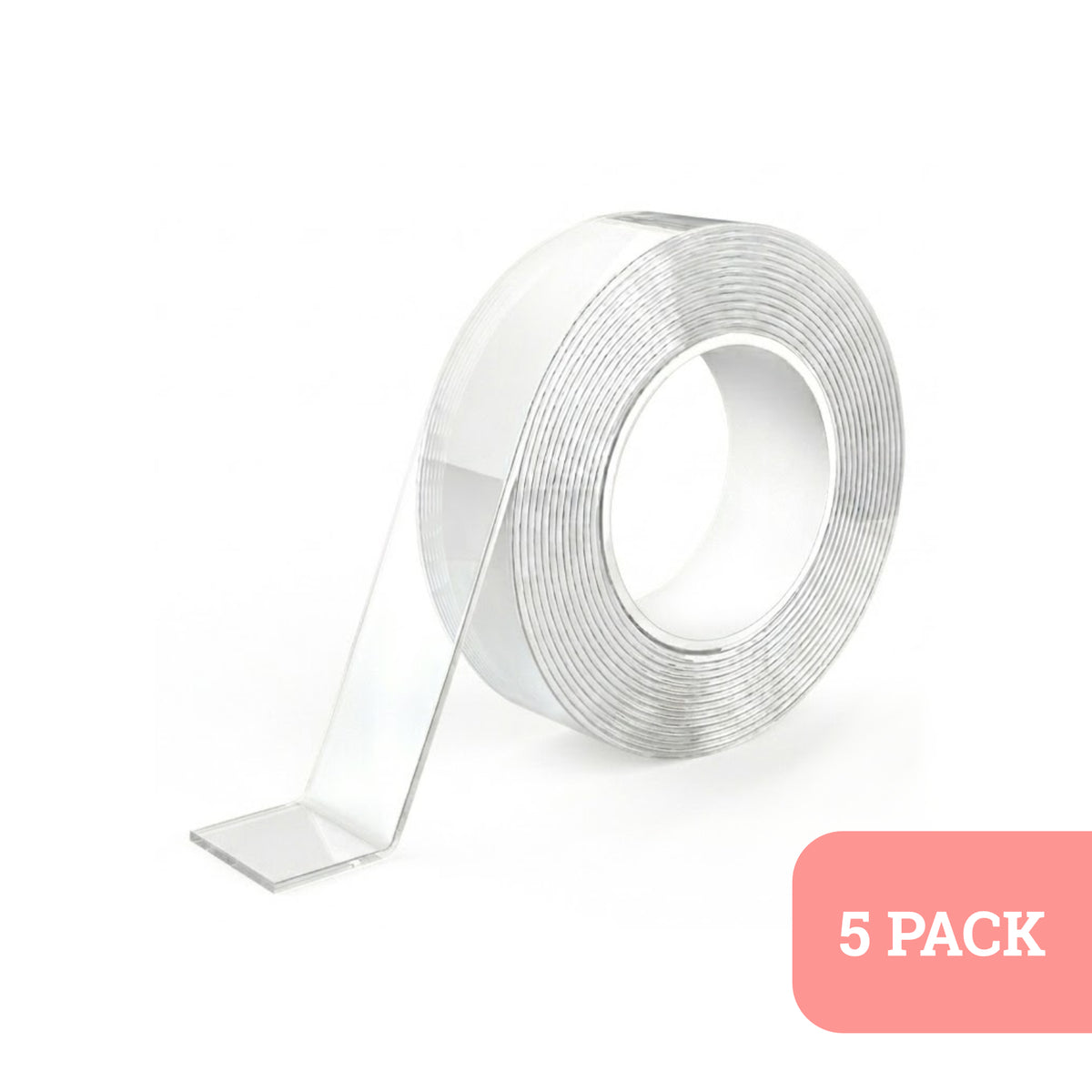Doubled sided clear mounting tape